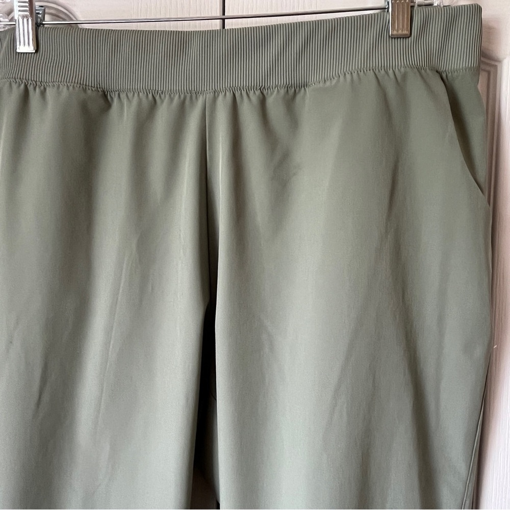 Coral Bay Energy Aloe Green Pull-On Capri Pants Women's 1X Stretch Waist - Picture 14 of 16